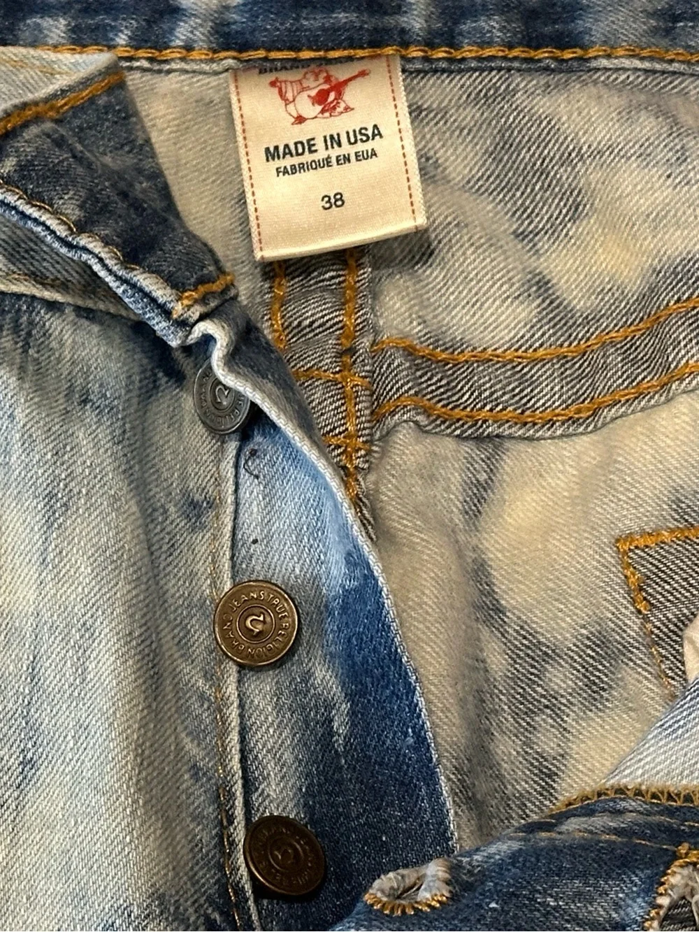 True Religion Acid Wash Jeans